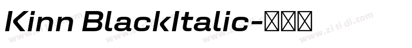 Kinn BlackItalic字体转换